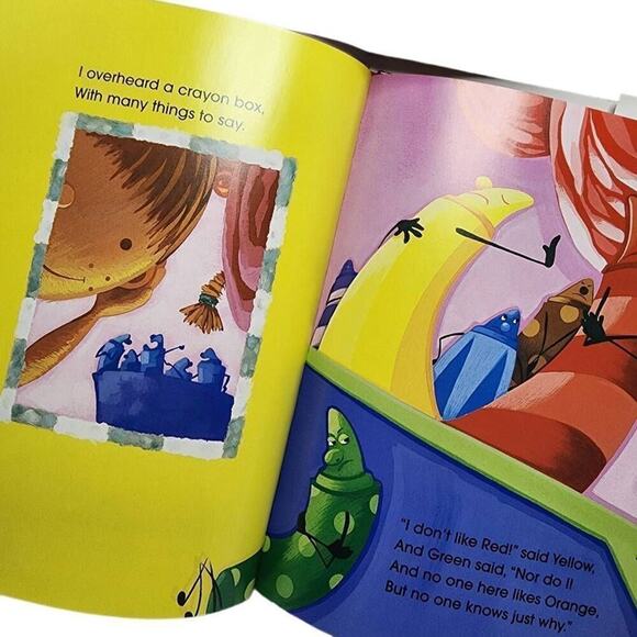 Vintage Children's Books, 90s "The Crayon Box That Talked" Hardback Storybook - Picture 3 of 5
